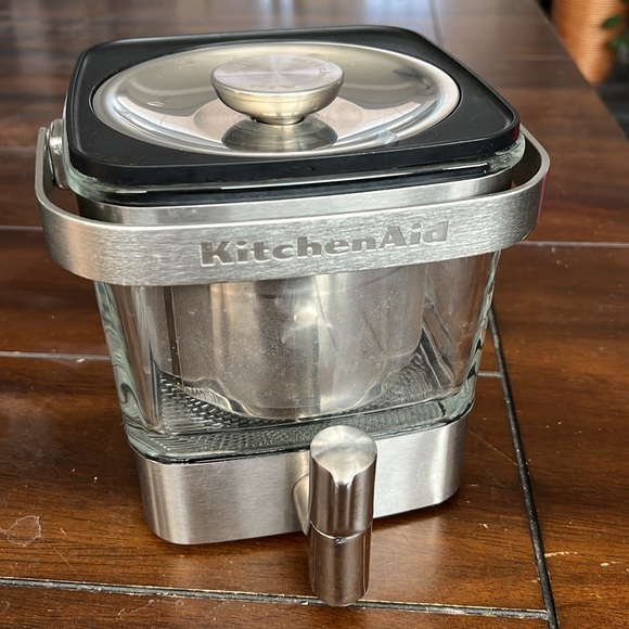 Kitchenaid 1919 28oz Cold Brew Coffee Maker Brushed Stainless Steel Preowned - Picture 3 of 8